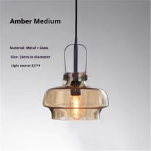 Carica l'immagine nel visualizzatore di Gallery, Retro Industrial Style Lighting Bar Glass Chandelier