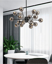 Carica l'immagine nel visualizzatore di Gallery, Study Bedroom Living Room Hotel LED Household Glass Chandelier