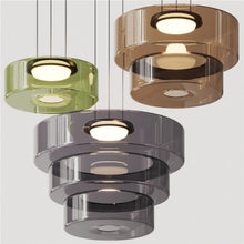 Carica l'immagine nel visualizzatore di Gallery, Living Room Dining Room High-grade Glass Chandelier Simple Design Creative