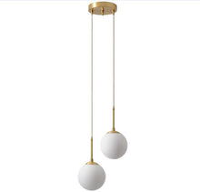 Carica l'immagine nel visualizzatore di Gallery, Bedroom Bedside Glass Single Head Small Chandelier