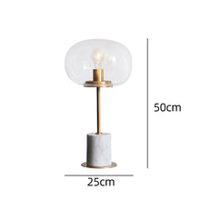 Carica l'immagine nel visualizzatore di Gallery, Postmodern Minimalist Marble Table Lamp Creative Nordic Glass Ball