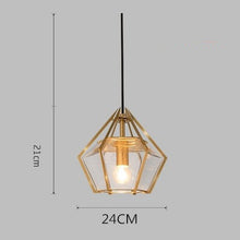 Carica l'immagine nel visualizzatore di Gallery, Postmodern Stained Glass Dining Room Chandelier