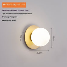 Carica l'immagine nel visualizzatore di Gallery, Nordic Minimalism Bedside Wall Lamp Light Luxury Living Room Bedroom Background Wall Lamp