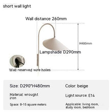 Carica l'immagine nel visualizzatore di Gallery, Nordic Minimalism Bedroom Bedside Wall Lamp Danish Designer Creative Personality Wireless Rotatable Aisle Study Lamp
