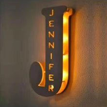 Carica l'immagine nel visualizzatore di Gallery, Personalized Custom Letter Lamp English Name Lamp