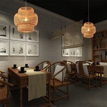 Carica l'immagine nel visualizzatore di Gallery, Nordic Bamboo Weaving B&B Inn Bamboo Art Chandelier