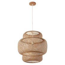 Carica l'immagine nel visualizzatore di Gallery, Nordic Bamboo Weaving B&B Inn Bamboo Art Chandelier