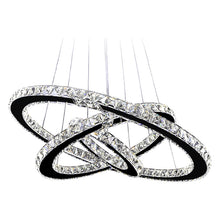 Carica l'immagine nel visualizzatore di Gallery, Stainless Steel Ring Simple Crystal Chandelier