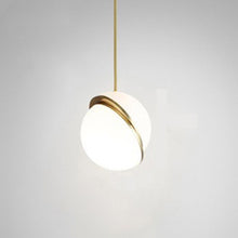 Carica l'immagine nel visualizzatore di Gallery, Nordic Light Luxury Small Chandelier Modern Minimalist Restaurant Bedside Spherical Lamp Creative Personality Coffee Shop Hairdresser Chandelier