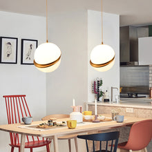 Carica l'immagine nel visualizzatore di Gallery, Nordic Light Luxury Small Chandelier Modern Minimalist Restaurant Bedside Spherical Lamp Creative Personality Coffee Shop Hairdresser Chandelier