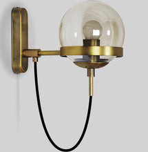 Carica l'immagine nel visualizzatore di Gallery, Glass Ball Wall Lamp Retro Restaurant Simple Hotel Bedside Lamp