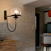 Carica l'immagine nel visualizzatore di Gallery, Glass Ball Wall Lamp Retro Restaurant Simple Hotel Bedside Lamp