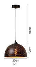 Carica l'immagine nel visualizzatore di Gallery, Simple Retro Wrought Iron Chandeliers Cafe Bar Single Head Lighting Bar