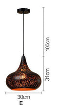 Carica l'immagine nel visualizzatore di Gallery, Simple Retro Wrought Iron Chandeliers Cafe Bar Single Head Lighting Bar