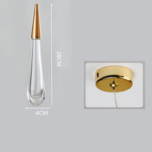 Carica l'immagine nel visualizzatore di Gallery, Creative water drop lamp at the front desk