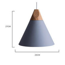 Carica l'immagine nel visualizzatore di Gallery, Lampada Sospesa “Nordic Cone” – Minimal Colorata in Alluminio