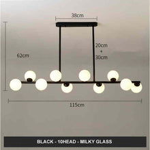 Carica l'immagine nel visualizzatore di Gallery, Modern Minimalist Glass Bubble Ball Lamp Nordic Restaurant