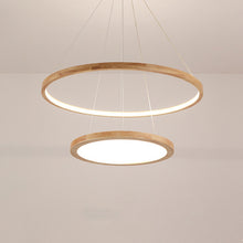Carica l'immagine nel visualizzatore di Gallery, Lampadario giapponese in legno per sala da tè