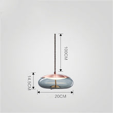 Carica l'immagine nel visualizzatore di Gallery, Modern Minimalist Living Room Bar Creative Single Head Glass Chandelier