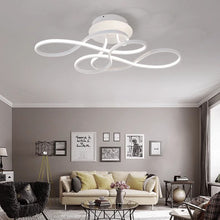 Carica l'immagine nel visualizzatore di Gallery, Plafoniera Artistica LED – Design a Onde con Dimmer e Telecomando