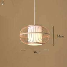 Carica l'immagine nel visualizzatore di Gallery, Bamboo Chandelier Chinese Restaurant Hotel Homestay Bedroom Balcony Lantern Rice Lamp