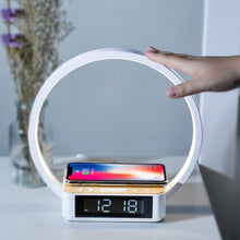 Carica l'immagine nel visualizzatore di Gallery, Bedside Mobile Phone 10W Three-in-one Wireless Charger Small Night Lamp