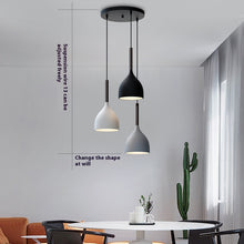 Carica l'immagine nel visualizzatore di Gallery, Nordic Restaurant Chandelier Three-head Modern Minimalist
