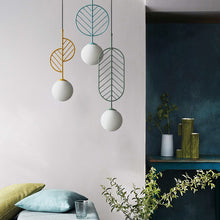 Carica l'immagine nel visualizzatore di Gallery, Simple Bar Restaurant Study Cafe Macaron Leaf Chandelier