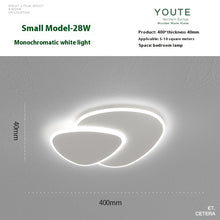 Carica l'immagine nel visualizzatore di Gallery, Lampada da Soffitto Moderna – Design Triangolare Morbido per Camera da Letto