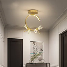 Carica l'immagine nel visualizzatore di Gallery, Light Luxury Net Red Porch Dragonfly Small Chandelier