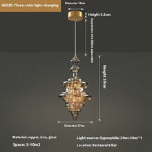 Carica l'immagine nel visualizzatore di Gallery, Lampadario n Cristallo e Rame