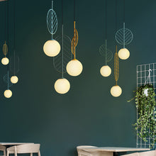 Carica l'immagine nel visualizzatore di Gallery, Simple Bar Restaurant Study Cafe Macaron Leaf Chandelier