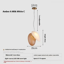 Carica l'immagine nel visualizzatore di Gallery, Lampadario Design Nordico Multicolore in Vetro Soffiato – LED Decorativo per Living, Ristoranti o Reception
