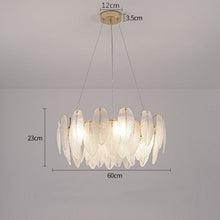 Carica l'immagine nel visualizzatore di Gallery, Post-modern Glass Living Room Chandelier Simple Atmospheric Household