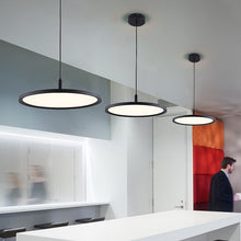 Carica l'immagine nel visualizzatore di Gallery, Nordic Creative Thin Round Bar Lamp Office Chandelier