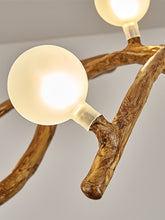 Carica l'immagine nel visualizzatore di Gallery, Lampadario “Ramo Zen” – Illuminazione Scultorea in Stile Wabi-Sabi