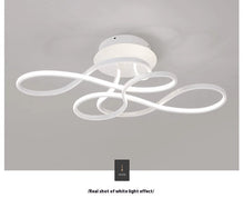 Carica l'immagine nel visualizzatore di Gallery, Plafoniera Artistica LED – Design a Onde con Dimmer e Telecomando