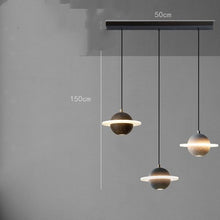 Carica l'immagine nel visualizzatore di Gallery, Planet Small Chandelier Red Single Head Bedroom Bedside Lamp