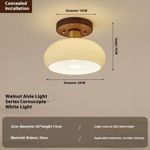 Carica l'immagine nel visualizzatore di Gallery, New Chinese Style Corridor Aisle Light Luxury Walnut Multi-table Lamp