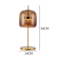 Carica l'immagine nel visualizzatore di Gallery, Modern Bedside LED Glass Lamp