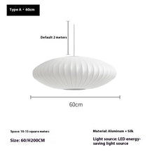 Carica l'immagine nel visualizzatore di Gallery, Nordic Silk-like Hanging Restaurant Silent Cage Flat Bedroom Lamps