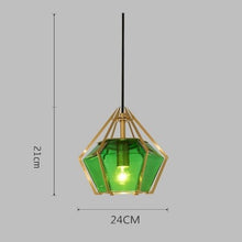 Carica l'immagine nel visualizzatore di Gallery, Postmodern Stained Glass Dining Room Chandelier
