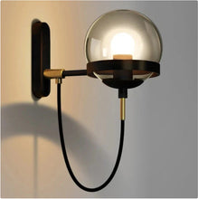 Carica l'immagine nel visualizzatore di Gallery, Glass Ball Wall Lamp Retro Restaurant Simple Hotel Bedside Lamp