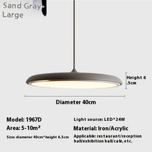 Carica l'immagine nel visualizzatore di Gallery, Dining Room Chandelier Macaron Flying Saucer Artistic Lamp