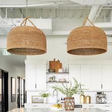 Carica l'immagine nel visualizzatore di Gallery, Vintage Hotel Homestay Bedroom Light Hemp Rope Woven Zen Tea Room