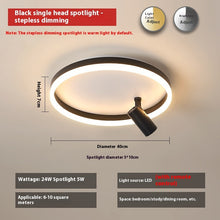 Carica l'immagine nel visualizzatore di Gallery, Plafoniera LED Oro con Faretti – Illuminazione Doppia e Stile Contemporaneo