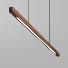 Carica l'immagine nel visualizzatore di Gallery, Japanese Style Modern Simple Zen Tea Room Solid Wood Strip Lamps