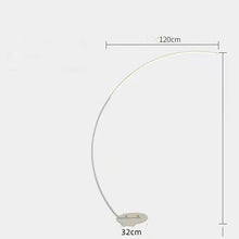 Carica l'immagine nel visualizzatore di Gallery, Piantana ad arco LED – Illuminazione moderna con luce regolabile e design curvo