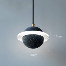 Carica l'immagine nel visualizzatore di Gallery, Planet Small Chandelier Red Single Head Bedroom Bedside Lamp