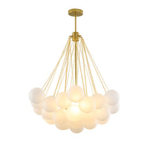 Carica l'immagine nel visualizzatore di Gallery, Lampadario “Nuvola di Vetro” – Scultura Luminosa per Soggiorni Eleganti